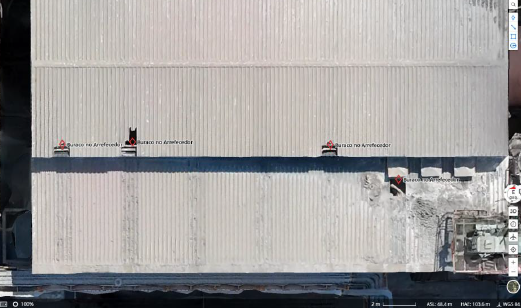 Top-down roof aerial inspection