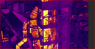 Thermal inspection of preheat tower